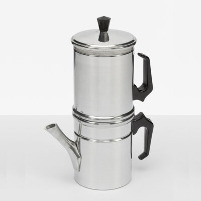 Ilsa V135-6 Neapolitan Coffee Maker Stainless Steel Silver - Cup of 6